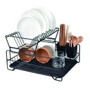 Organizador metalico escurridor sobre mesada  2 pisos