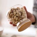 Set contenedor de alimentos ceramica tapa bambu