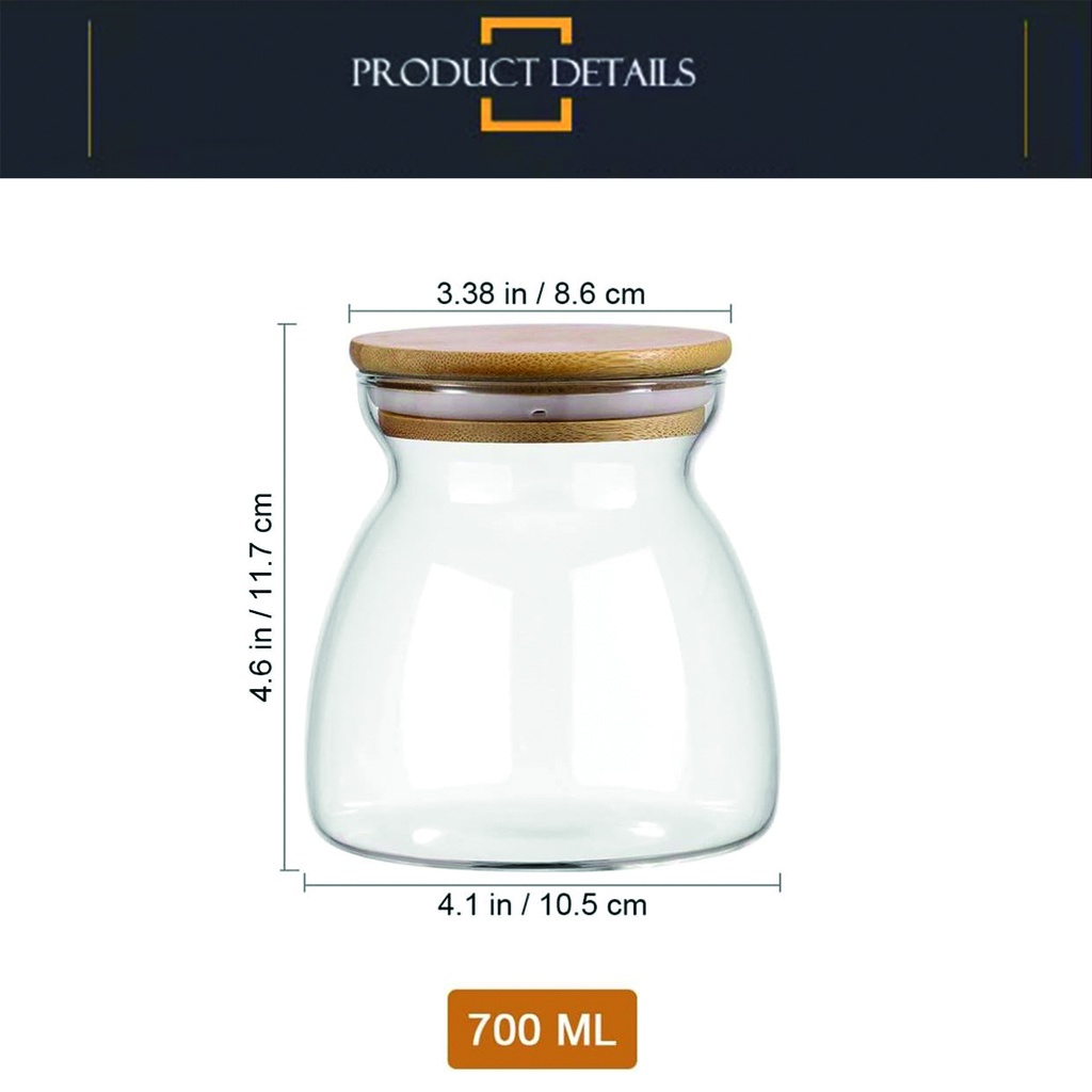 Set contenedor de alimentos ceramica tapa bambu