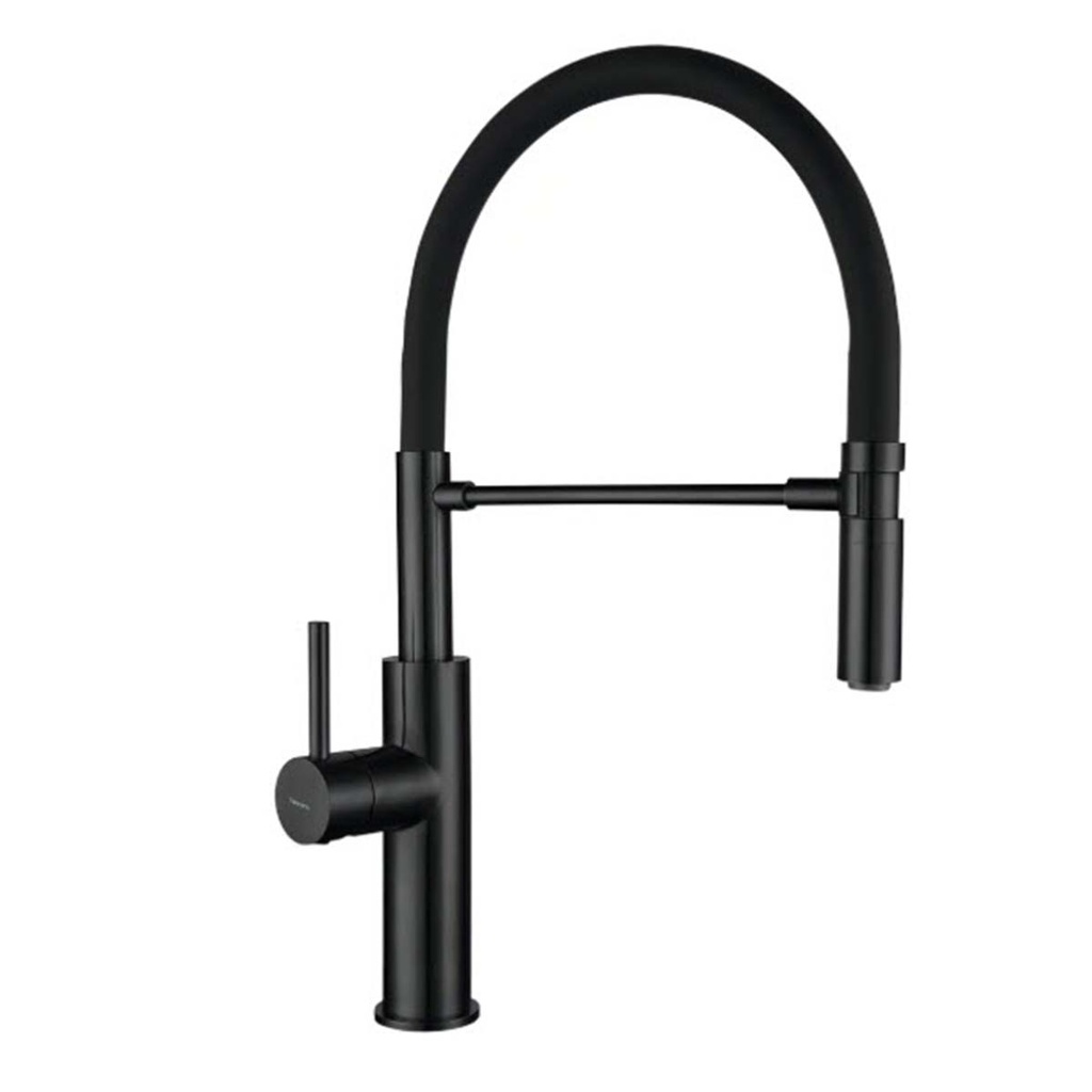 Monocomando doble cocina Bari Negro