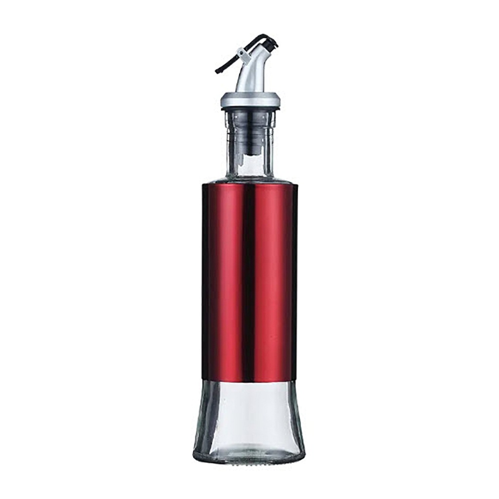 Botella aceitera vidrio 500ml Rojo
