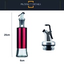 Botella aceitera vidrio 500ml Rojo