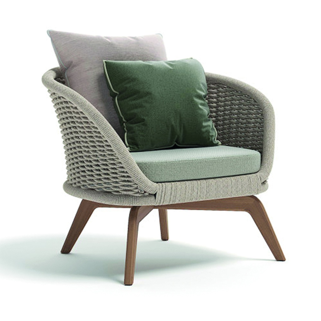 Sofá 1 cuerpo Ludo de exterior Interior  Beige