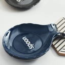 Reposa cucharon cerámica Azul