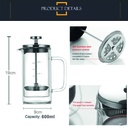Prensa francesa 600ML doble pared
