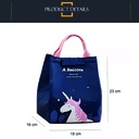 Lonchera térmica infantil Unicornio Azul