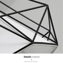 Luminaria colgante hierro triple