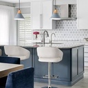 Luminaria de techo nórdico Azul Pastel