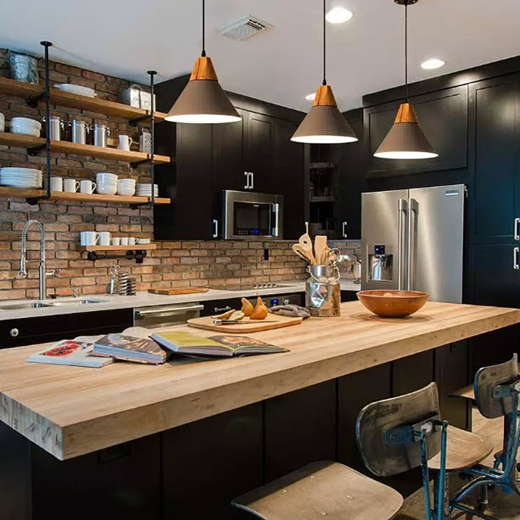 Luminaria de techo nordico Negro