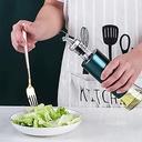 Botella aceitera vidrio 500ml Azul