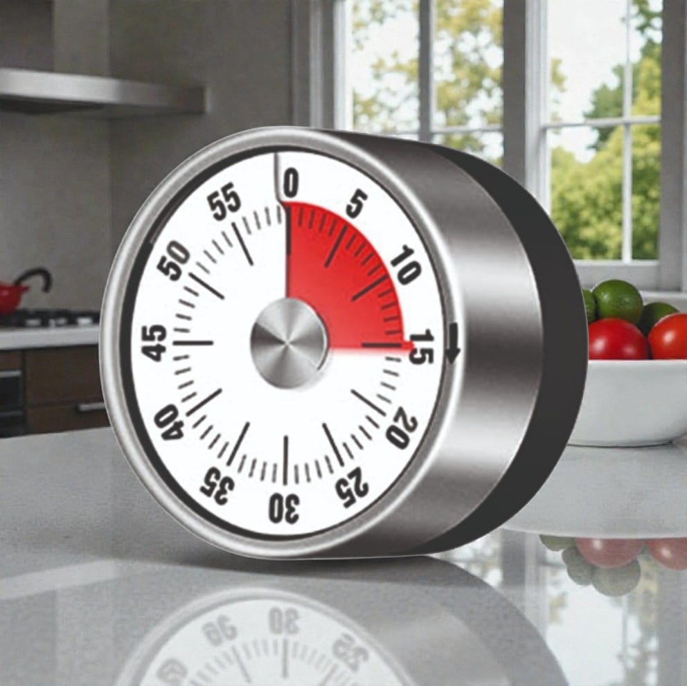 Reloj de cocina magnetico Blanco