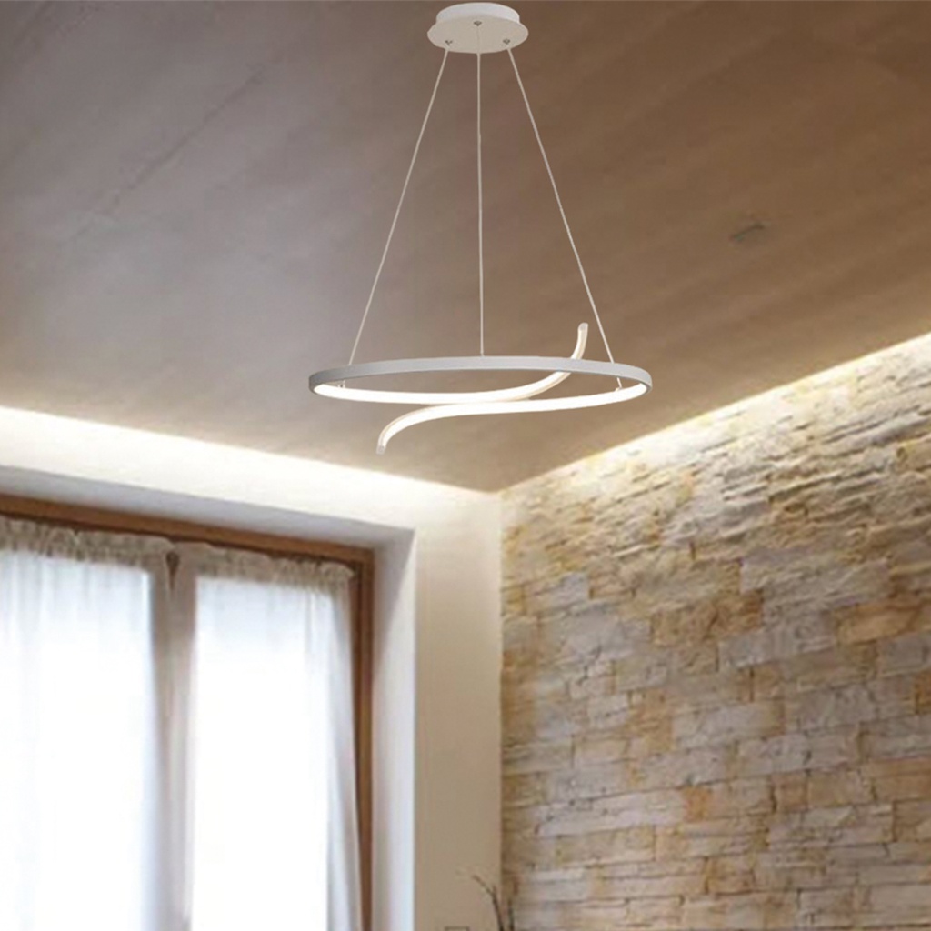 Luminaria led colgante 72W Gris