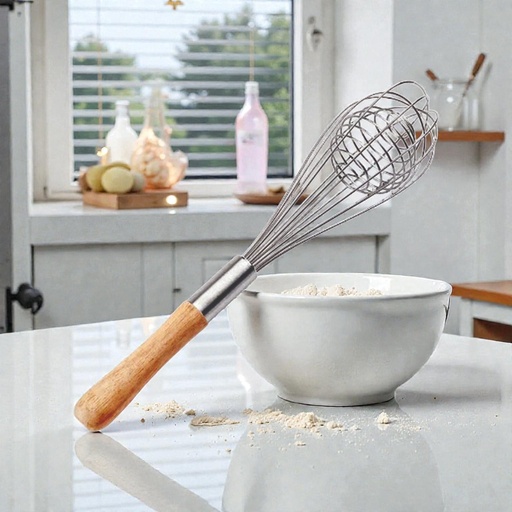 [DT2049] Batidor manual metálico mango madera