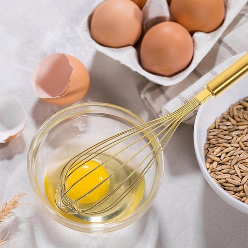 [DT2205D] Batidor manual 32cm Dorado