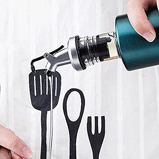 [DT2022A] Botella aceitera vidrio 250ml Azul