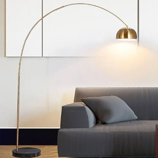 [DT7005G] Lampara de pie Arco Gold